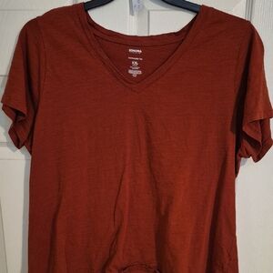 Sonoma Women's Rust V-Neck Top